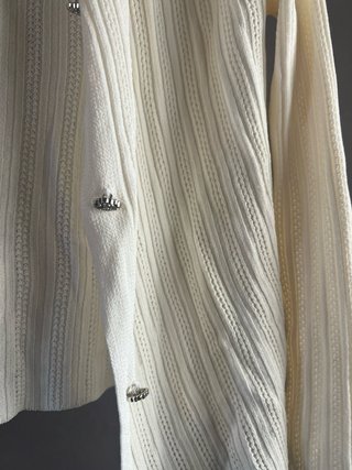 Cardigan Corto Blanco Talla XS