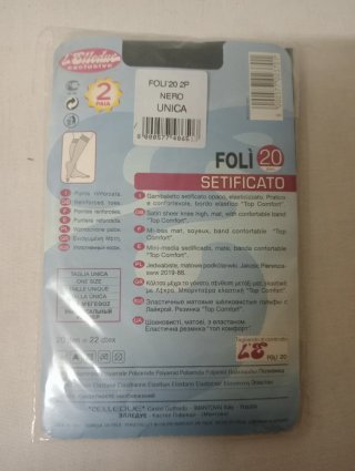 2 Confezioni Gambaletti L'Elledue Nero