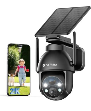 Cámara Vigilancia YESYAMO 2K WiFi Exterior