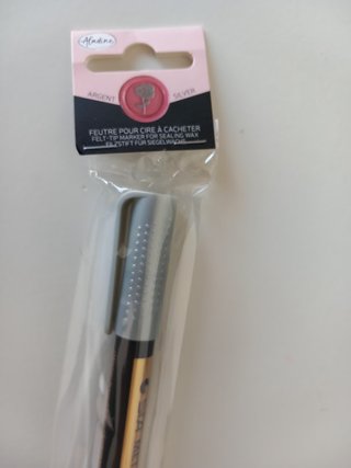 Marcador Metálico para Lacre - Prateado - Aladine