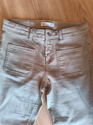 Pantalón Campana Beige El Corte Inglés