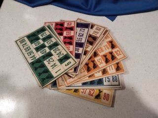 Lote de Cartones Antiguos de Lotería