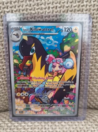 Carta Pokémon Iono's Kilowattrel 163/159
