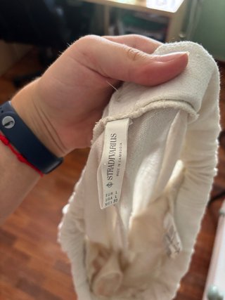 Pantalones de lino blancos