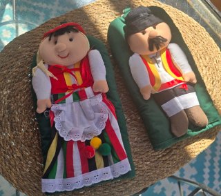 Manoplas de cocina decorativas de tela