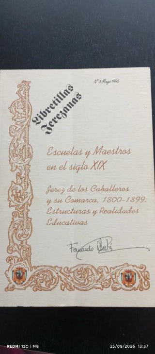 Libretillas Jerezanas Escuelas y Maestros s.XIX