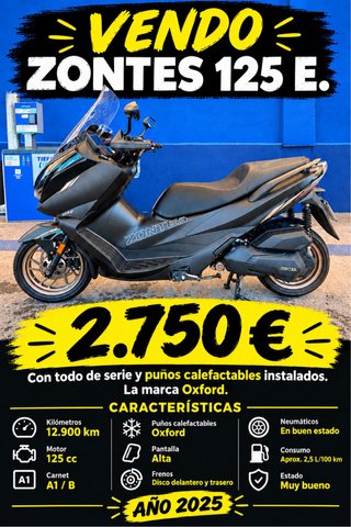 Zontes 125E Maxi Scooter