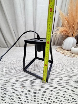 Lámpara colgante industrial negra