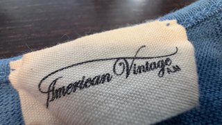 Camiseta American Vintage Azul Mujer