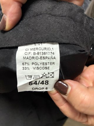 Traje de chaqueta gris oscuro hombre