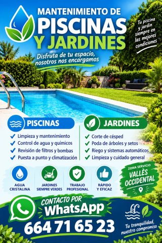 Mantenimiento piscinas y jardines