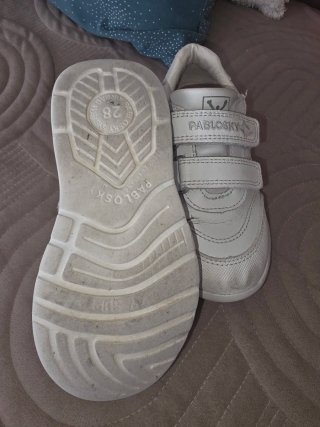 Zapatillas Pablosky niño blancas velcro