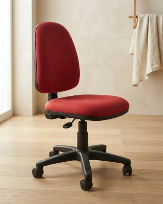 Silla de Oficina Giratoria Roja