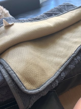 Funda para sofá de tela y borreguito