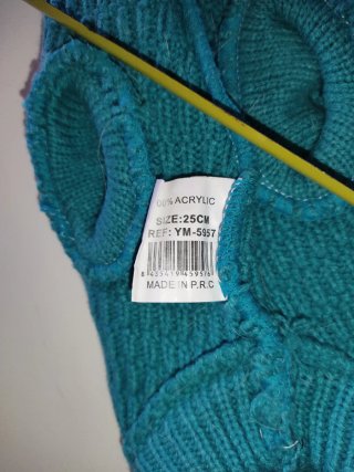 Jersey para perro color turquesa