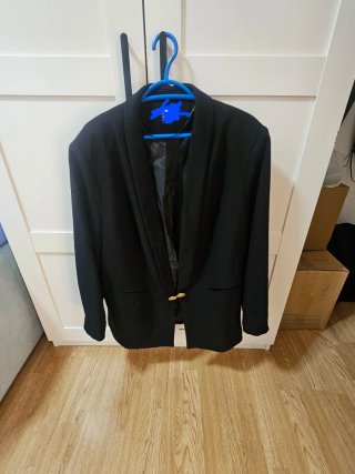 Chaqueta americana negra mujer