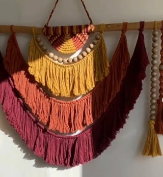 Tapiz Macramé 110x90cms Artesanal