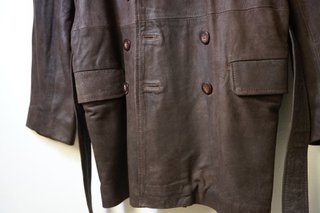 Abrigo Vintage NAF NAF de Cuero