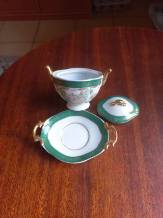 Lote 3 Mini Soperas Porcelana Decoradas