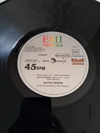 David Bowie Let's Dance Bailemos Maxi Single