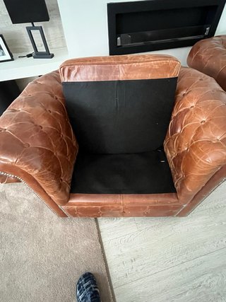 2 Sillones Chesterfield de Cuero