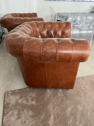 2 Sillones Chesterfield de Cuero