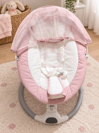 Mecedora rosa para bebe