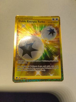 Carta Pokémon Doble Energía Turbo