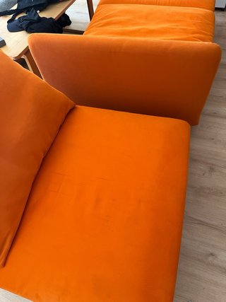 Sofá cama Ikea Sohlderman Naranja