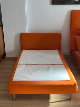 Sofá cama Ikea Sohlderman Naranja