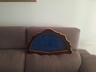 2 Espositori per ventagli in legno e pan d'oro