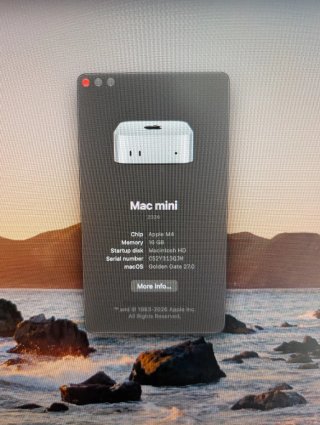 Mac mini M4 - 16GB Ram - 512GB SSD