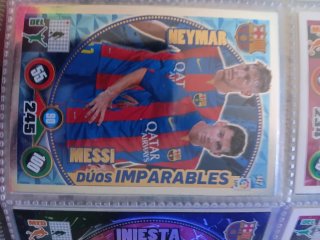 Cromo Dúos Imparables Messi y Neymar