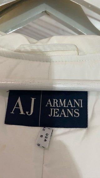 Plumas Armani Blanco con Cinturón