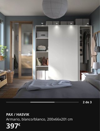 Armario PAX / HASVIK Blanco