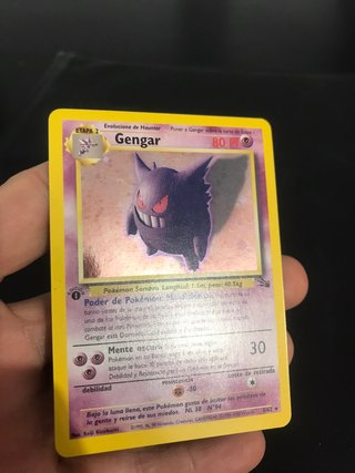Gengar Fosil Holo 1ª Edición Español