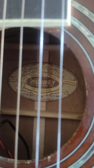 Washburn 125 Aniversario Parlor Guitarra