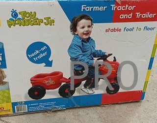 Correpasillos Tractor con Remolque - Toy Monster Jr.