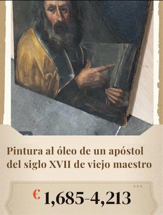 Cuadro antiguo óleo XVII