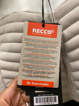 Chaqueta de Esquí Oysho Blanca y Negra Talla m