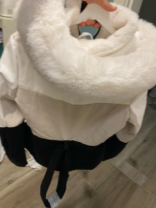Chaqueta de Esquí Oysho Blanca y Negra Talla m