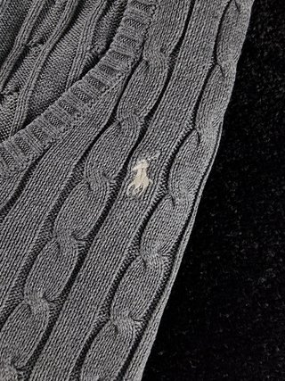 Sweater Polo Ralph Lauren Women S Grey Cable Knit