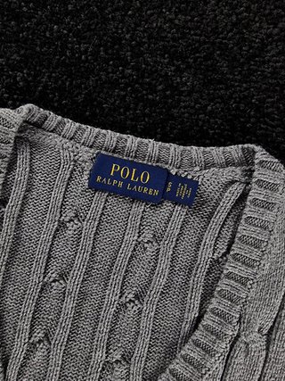 Sweater Polo Ralph Lauren Women S Grey Cable Knit