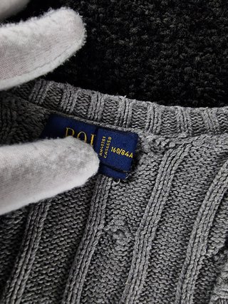Sweater Polo Ralph Lauren Women S Grey Cable Knit