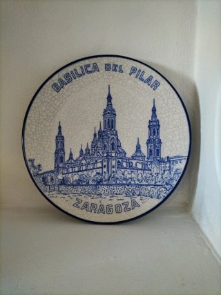 Plato Decorativo Basílica del Pilar Zaragoza