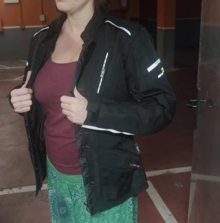Chaqueta de Moto para Mujer Negra