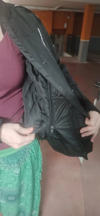 Chaqueta de Moto para Mujer Negra
