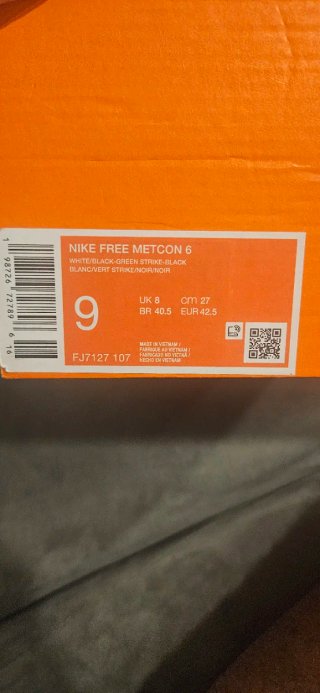 Nike Free Metcon 6 Blanco/Verde Talla 42.5