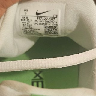 Nike Free Metcon 6 Blanco/Verde Talla 42.5