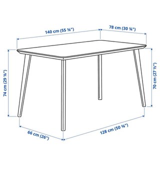 Mesa Comedor Madera Clara Ikea Lisabo